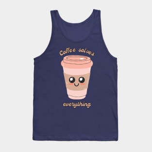 Coffee Solves Everything Tank Top